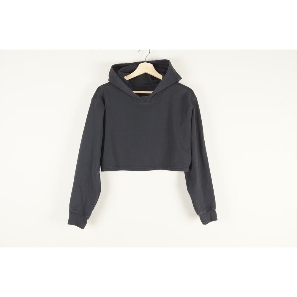 Lululemon All Yours Cropped Black Hoodie Womens Sz 2 or 4